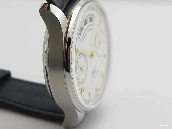MIROTIME 0513 Portuguese Real PR Real Annual Calendar IW5035 YLF 1:1 Best Edition White Dial On Leather Strap A Refined 7243